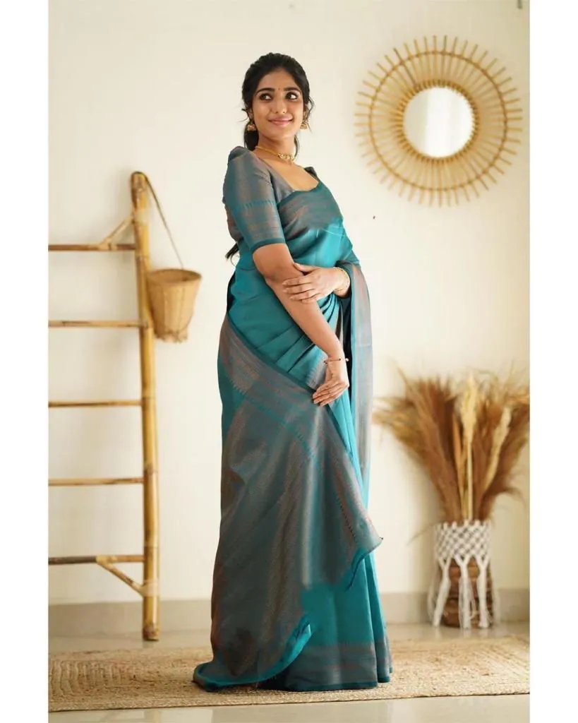 KP 4068 Peacock Blue Color Soft Lichi Silk Cloth Rich Pallu All Over Saree Events Casual, Wedding, Festive, Events Expected Delivery  4-6 Working Days @1349/ | Designer Sarees, Sarees, Bollywood Sarees, Creative Sarees, Embroidered Sarees, Ethnic Saree, Modern Digital sarees, Party Wear Sarees