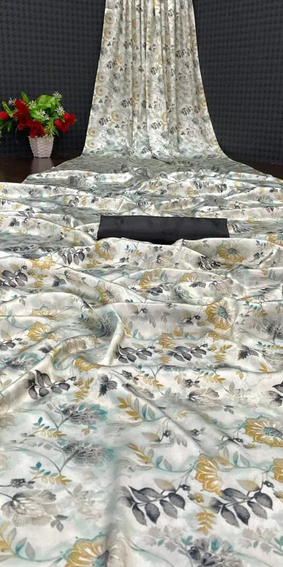 Veechis 6001 Cream Heavy Devsena Soft Silk Saree Digital Print Saree Casual, Party , Festive, Events Etc. Expected Delivery 4-6 Working Days @1499 | Designer Sarees, Sarees, Bollywood Sarees, Creative Sarees, Embroidered Sarees, Modern Digital sarees, Party Wear Sarees