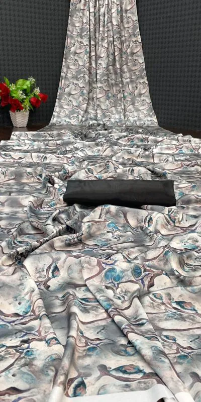 Veechis 6001 Grey Heavy Devsena Soft Silk Saree Digital Print Saree Casual, Party , Festive, Events Etc. Expected Delivery 4-6 Working Days @1499 | Designer Sarees, Sarees, Bollywood Sarees, Creative Sarees, Embroidered Sarees, Modern Digital sarees, Party Wear Sarees