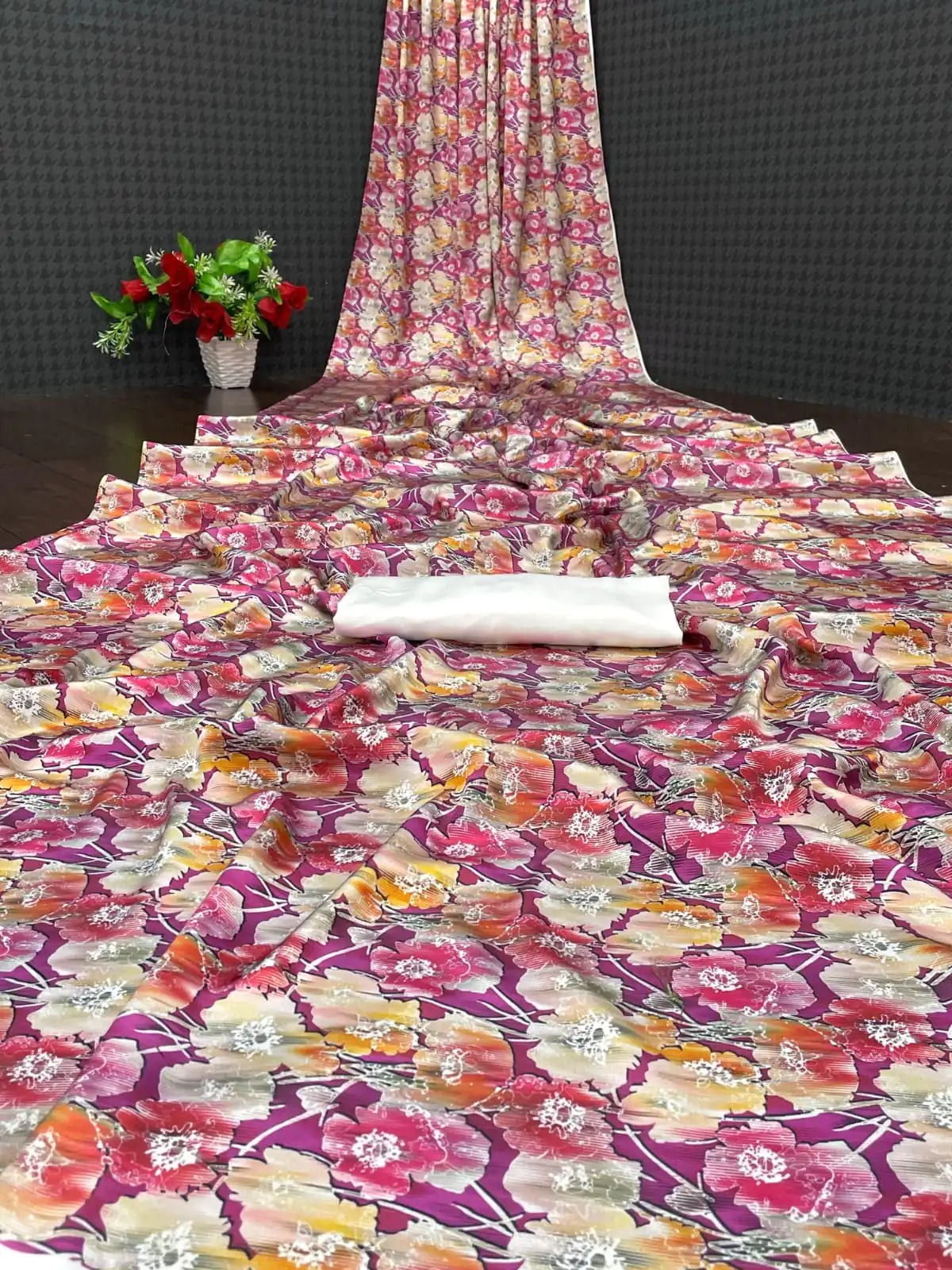 Veechis 6001 Purple Heavy Devsena Soft Silk Saree Digital Print Saree Casual, Party , Festive, Events Etc. Expected Delivery 4-6 Working Days @1499 | Designer Sarees, Sarees, Bollywood Sarees, Creative Sarees, Embroidered Sarees, Modern Digital sarees, Party Wear Sarees