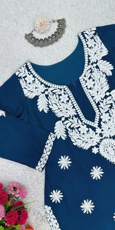 KD 1382 Blue Heavy Rayon Chain-Stitch Sequence Salwar Suit Casual, Party, Wedding, Festive, Events Etc.  Expected Delivery 4-6 Working Days @1699/- | Salwar suit, Casual Suits, Creative suits, Designer Suits, Palazzo Suits, Party Wear Suits, Patiala Suits, Straight Suits