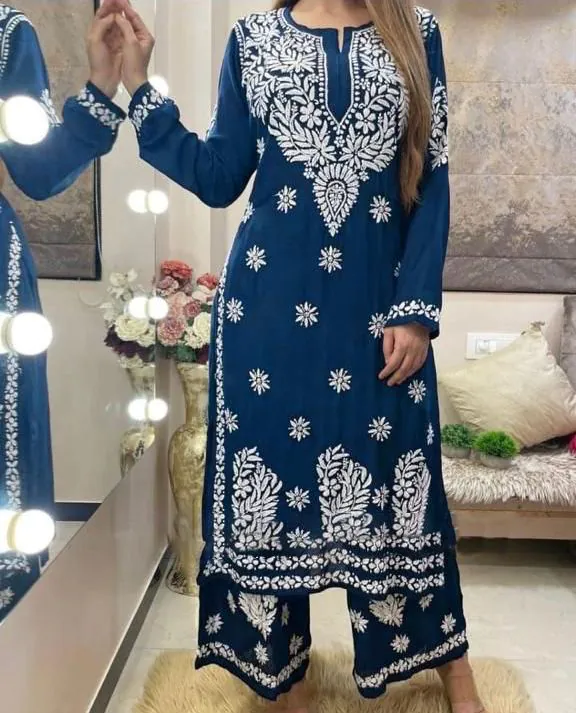KD 1382 Blue Heavy Rayon Chain-Stitch Sequence Salwar Suit Casual, Party, Wedding, Festive, Events Etc.  Expected Delivery 4-6 Working Days @1699/- | Salwar suit, Casual Suits, Creative suits, Designer Suits, Palazzo Suits, Party Wear Suits, Patiala Suits, Straight Suits