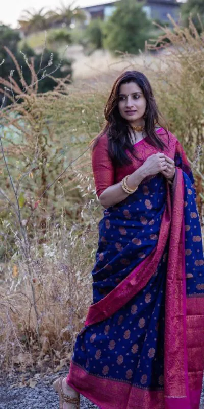 DDF Blue - Violet Color Soft Lichi Silk Ordinary Design Rich Pallu Saree Casual, Party Wear, Events, Festivals Etc. Expected Delivery 4-6 Working Days 1499/ | Designer Sarees, Sarees, Bollywood Sarees, Creative Sarees, Embroidered Sarees, Ethnic Saree, Modern Digital sarees, Party Wear Sarees