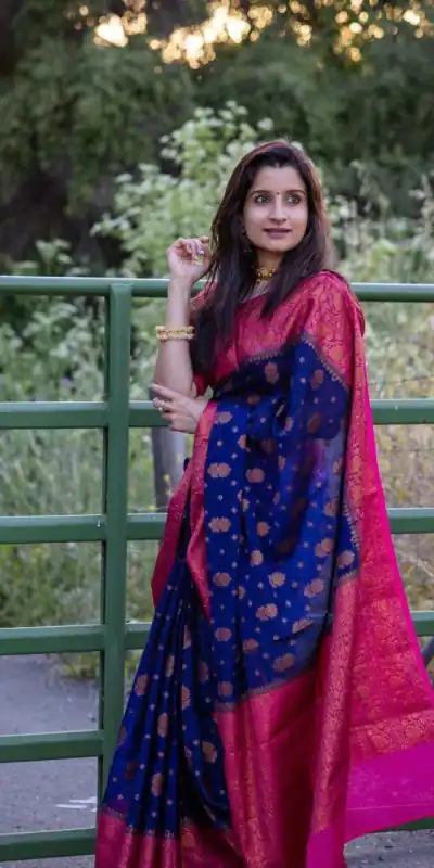 DDF Blue - Violet Color Soft Lichi Silk Ordinary Design Rich Pallu Saree Casual, Party Wear, Events, Festivals Etc. Expected Delivery 4-6 Working Days 1499/ | Designer Sarees, Sarees, Bollywood Sarees, Creative Sarees, Embroidered Sarees, Ethnic Saree, Modern Digital sarees, Party Wear Sarees