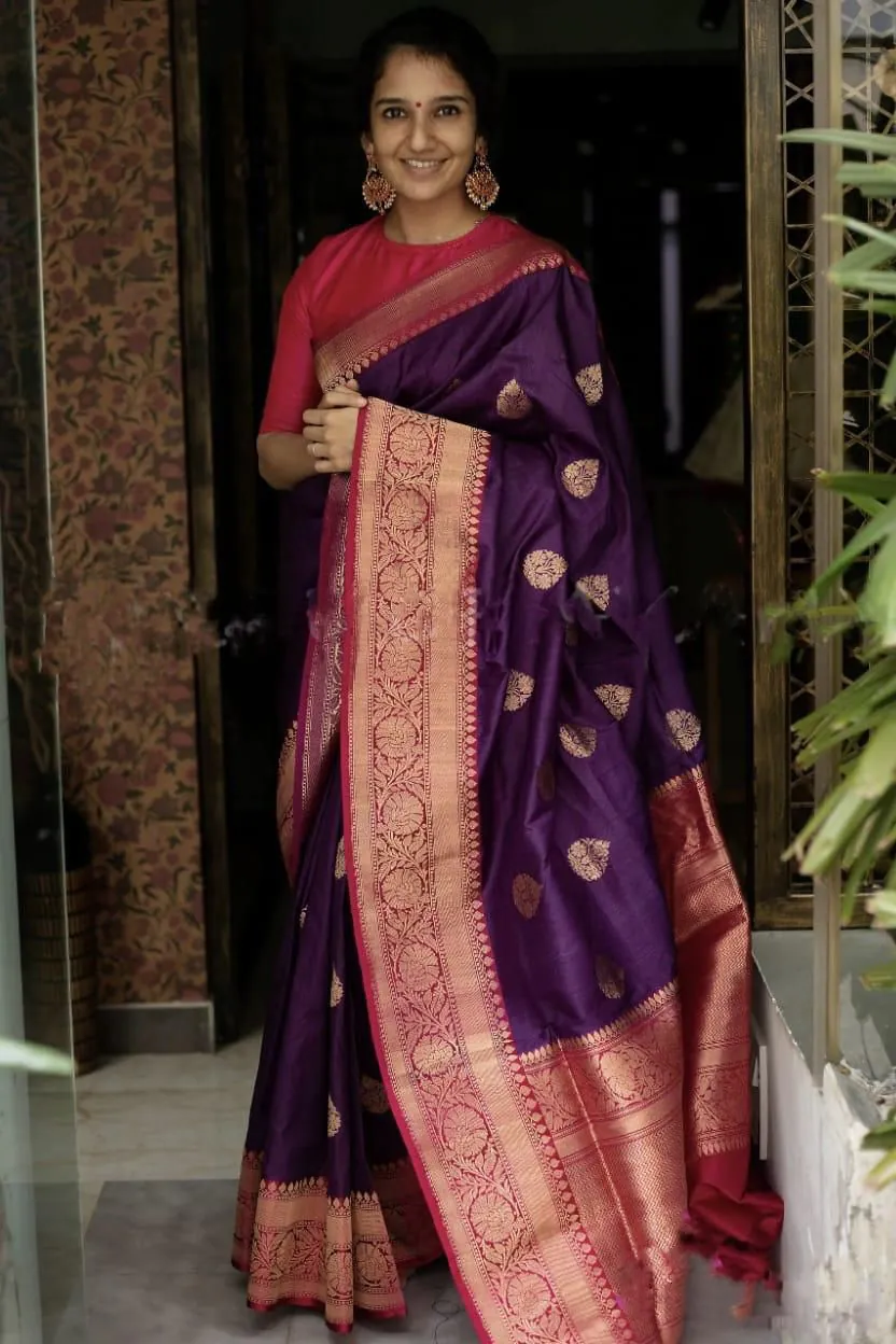 KP 2074 Purple Color Soft Lichi Silk Cloth Rich Pallu Work Saree Casual, Party Wear, Wedding, Events Etc.   Expected Delivery 4-6 Working Days @ 1449/- | Designer Sarees, Sarees, Bollywood Sarees, Creative Sarees, Embroidered Sarees, Ethnic Saree, Modern Digital sarees, Party Wear Sarees