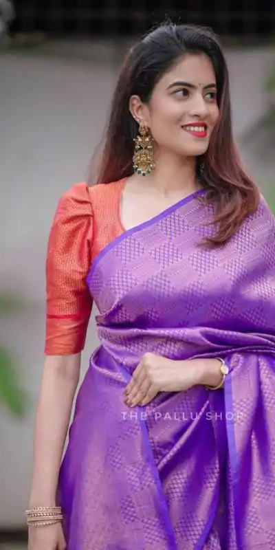 KP 4099 Purple Color Soft Lichi Silk Cloth Rich Pallu All Over Saree Events Casual, Wedding, Festive, Events Etc. Expected Delivery  4-6 Working Days @1349/- | Designer Sarees, Embroidered Sarees, Sarees, Bollywood Sarees, Creative Sarees, Ethnic Saree, Modern Digital sarees, Party Wear Sarees