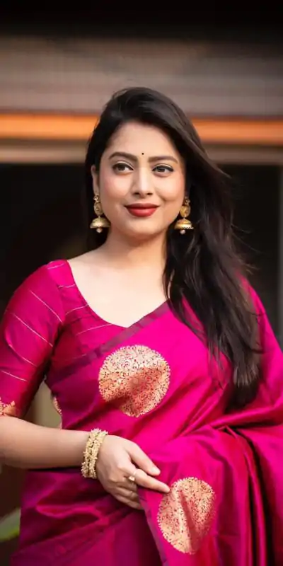 KP 5062 Rani Color Soft Lichi Silk Cloth Rich Pallu Work Saree Casual, Party Wear, Wedding, Events Etc.   Expected Delivery 4-6 Working Days @ 1299/- | Designer Sarees, Embroidered Sarees, Sarees, Bollywood Sarees, Creative Sarees, Ethnic Saree, Modern Digital sarees, Party Wear Sarees