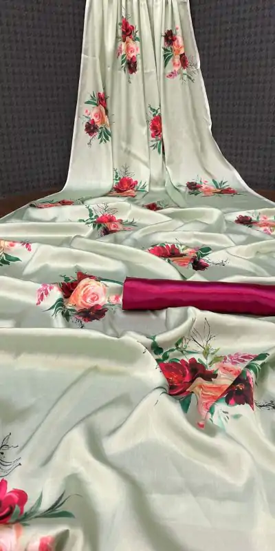 Veechis RUHI Cream Color Heavy Devsena Soft Silk Beautiful Digital Printed Saree Casual, Party Festive, Events. Expected Delivery 4-6 Working Days @1499 | Designer Sarees, Sarees, Bollywood Sarees, Creative Sarees, Embroidered Sarees, Modern Digital sarees, Party Wear Sarees