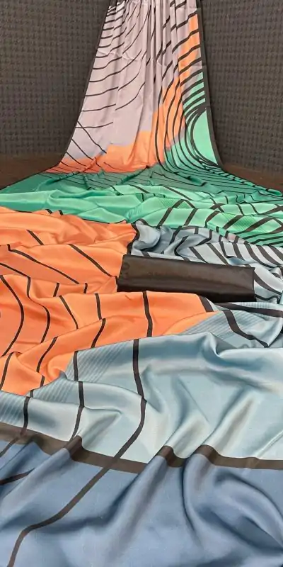 Veechis RUHI Grey Color Heavy Devsena Soft Silk Beautiful Digital Printed Saree Casual, Party Festive, Events. Expected Delivery 4-6 Working Days @1499 | Designer Sarees, Sarees, Bollywood Sarees, Creative Sarees, Embroidered Sarees, Modern Digital sarees, Party Wear Sarees