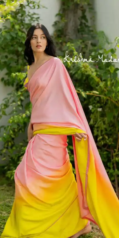  JM Krishna Madana Light Pink Color Satin Silk Blouse Digital Print Saree, Party Wear, Events, Festivals Expected Delivery 4-6 Working Days 1549/- | Designer Sarees, Sarees, Bollywood Sarees, Creative Sarees, Embroidered Sarees, Ethnic Saree, Modern Digital sarees, Party Wear Sarees