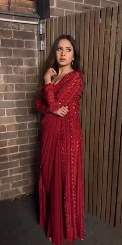 RTC 5715 Red Color Georgette Thread Sequence Work Saree Casual, Wedding, Party, Festive, Events. Expected Delivery 4-6 Working Days @1999/- | Designer Sarees, Sarees, Bollywood Sarees, Creative Sarees, Embroidered Sarees, Ethnic Saree, Modern Digital sarees, Party Wear Sarees