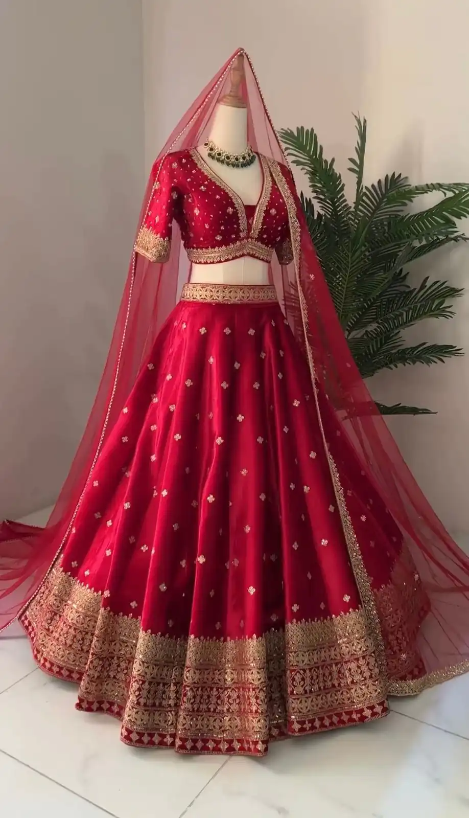 ZSR 3065 Red Color Georgette Embroidery Sequence Lehenga Choli Wedding, Party, Events Etc. Expected Delivery 4-6 Working Days 2049/- | Lehenga, Bollywood Lehenga, Creative Lehenga, Designer Lehenga, Embroidered Lehenga, Party Wear Lehenga