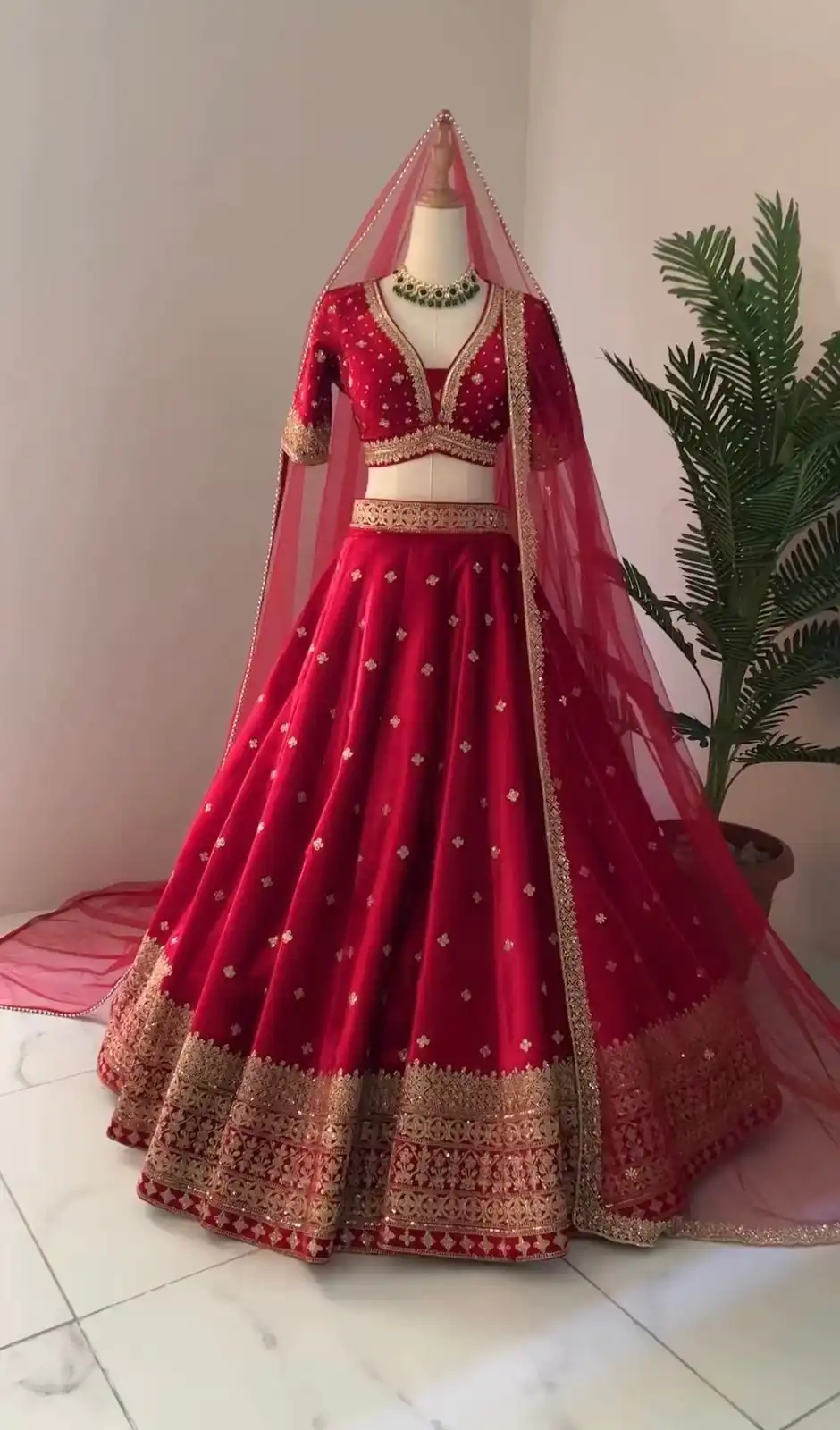ZSR 3065 Red Color Georgette Embroidery Sequence Lehenga Choli Wedding, Party, Events Etc. Expected Delivery 4-6 Working Days 2049/- | Lehenga, Bollywood Lehenga, Creative Lehenga, Designer Lehenga, Embroidered Lehenga, Party Wear Lehenga