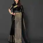DDF 113 Black Color Chiffon Running Chiffon Blouse Work Saree Casual, Party Wear, Events, Festivals Etc. Expected Delivery 4-6 Working Days 1199/- | Designer Sarees, Sarees, Bollywood Sarees, Creative Sarees, Embroidered Sarees, Ethnic Saree, Modern Digital sarees, Party Wear Sarees