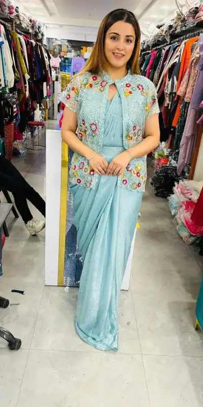 LG 1844 Blue Color Chinon Silk Embroidered Sequence Saree  Party, Wedding, Festive, Events Etc., Expected Delivery 4-6 Working Days@2099 /- Only | Designer Sarees, Sarees, Bollywood Sarees, Creative Sarees, Embroidered Sarees, Ethnic Saree, Party Wear Sarees
