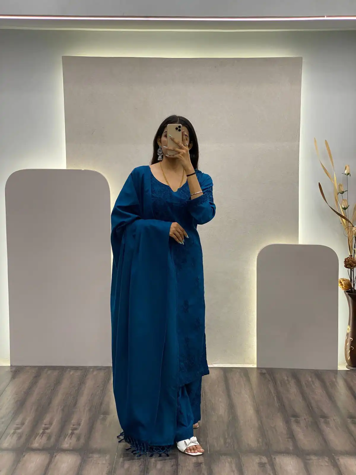 BE 125 Blue Color Maslin Thread Embroidery Salwar Suit Wedding, Party, Festive events, etc.  Expected Delivery  4-6 Working Days @1849/- | Salwar suit, Casual Suits, Creative suits, Designer Suits, Palazzo Suits, Party Wear Suits, Patiala Suits, Straight Suits