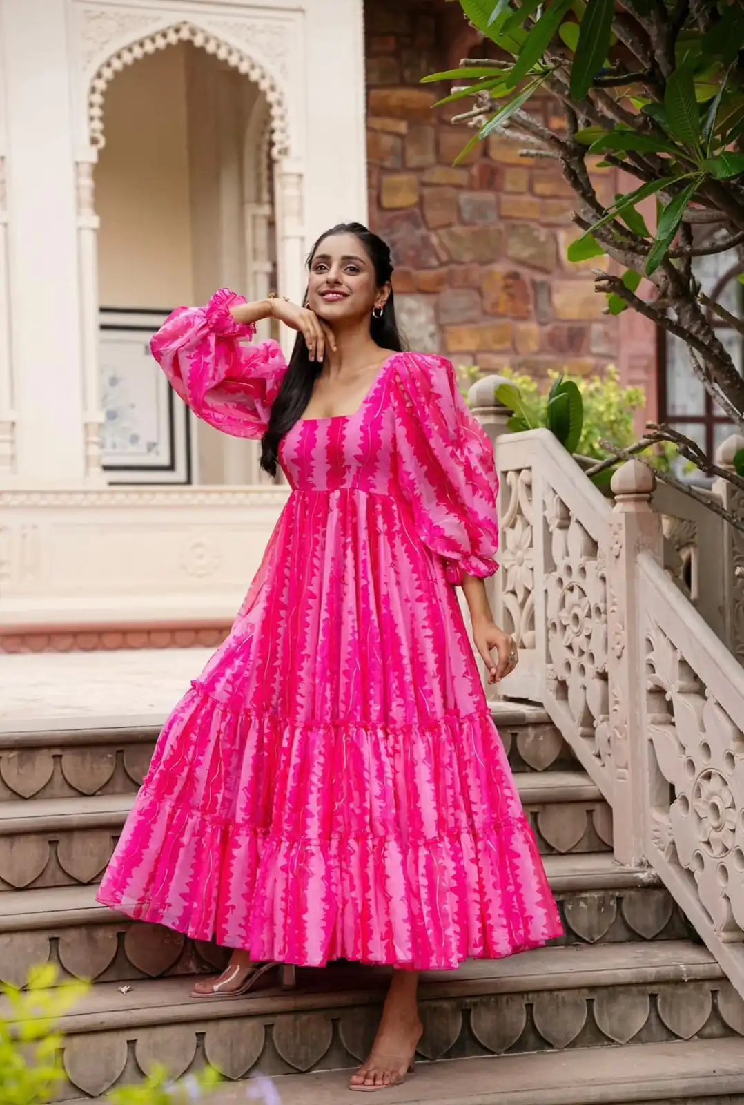 SRK 5048 Pink Color Heavy Faux Georgette Digital Print Salwar Suit Wedding, Party, Festive, Events Expected Delivery 4-6 Working Days @ 1549/- | Jump Suits, Salwar suit, Casual Suits, Creative suits, Designer Suits, Palazzo Suits, Party Wear Suits, Patiala Suits, Straight Suits