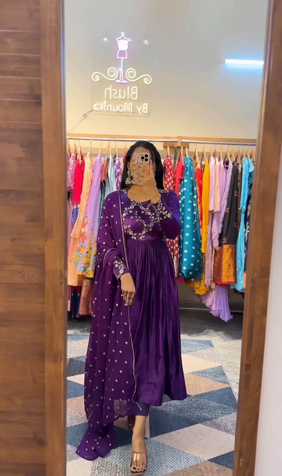 PC 341 Violet Color Chinon Embroidery Thread Work Gown Casual, Party Wear, Events, Festivals Wear Etc. Expected Delivery 4-6 Working Days @1849/- | Gowns, Bollywood Gowns, Creative Gowns, Designer Gowns, Embroidered Gowns, Party Wear Gowns