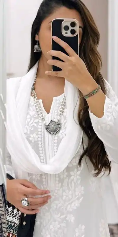 BE 125 White Color Maslin Thread Embroidery Salwar Suit Wedding, Party, Festive events, etc. Expected Delivery 4-6 Working Days @1849/- | Salwar suit, Casual Suits, Creative suits, Designer Suits, Palazzo Suits, Party Wear Suits, Patiala Suits, Straight Suits