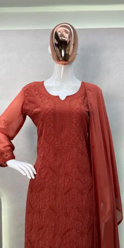 BE 254 Peach Color Georgette Thread Embroidery Salwar Suit Wedding, Party, Festive events, etc. Expected Delivery 4-6 Working Days @1899/- | Salwar suit, Casual Suits, Creative suits, Designer Suits, Palazzo Suits, Party Wear Suits, Patiala Suits, Straight Suits
