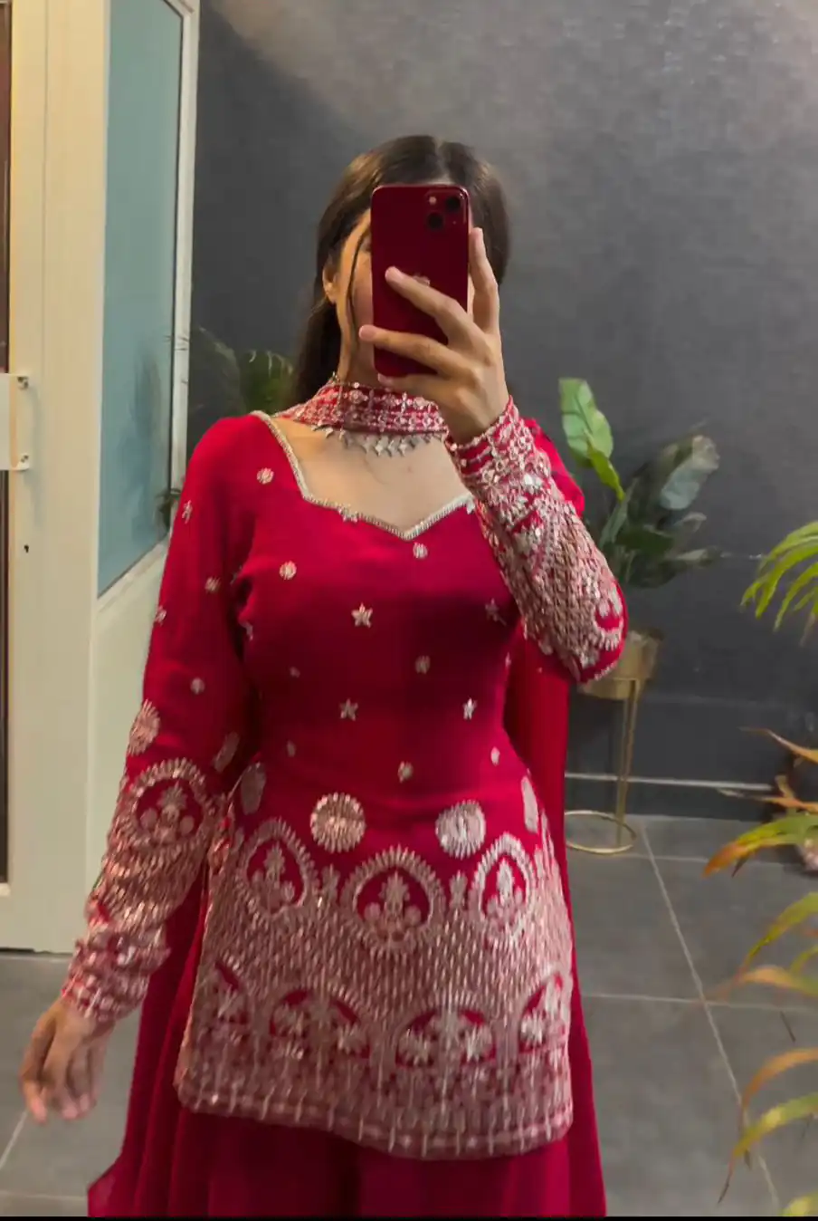 KD 1459 Red Color Georgette Thread sequence Work Salwar Suit Casual, Party, Festive, Events Wedding Etc.  Expected Delivery 4-6 Working Days @2099/- | Salwar suit, Casual Suits, Creative suits, Designer Suits, Palazzo Suits, Party Wear Suits, Straight Suits