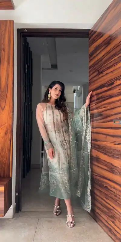 ST 155 White Color Soft Net Embroidery Sequence Work Kurti Casual, Wedding, Party, Festive, Events Etc. Expected Delivery 4-6 Working Days @2049/- | Kurti, Bollywood Kurti, Creative Kurtis, Designer Kurti, Party Wear Kurti, Selfie Kurti