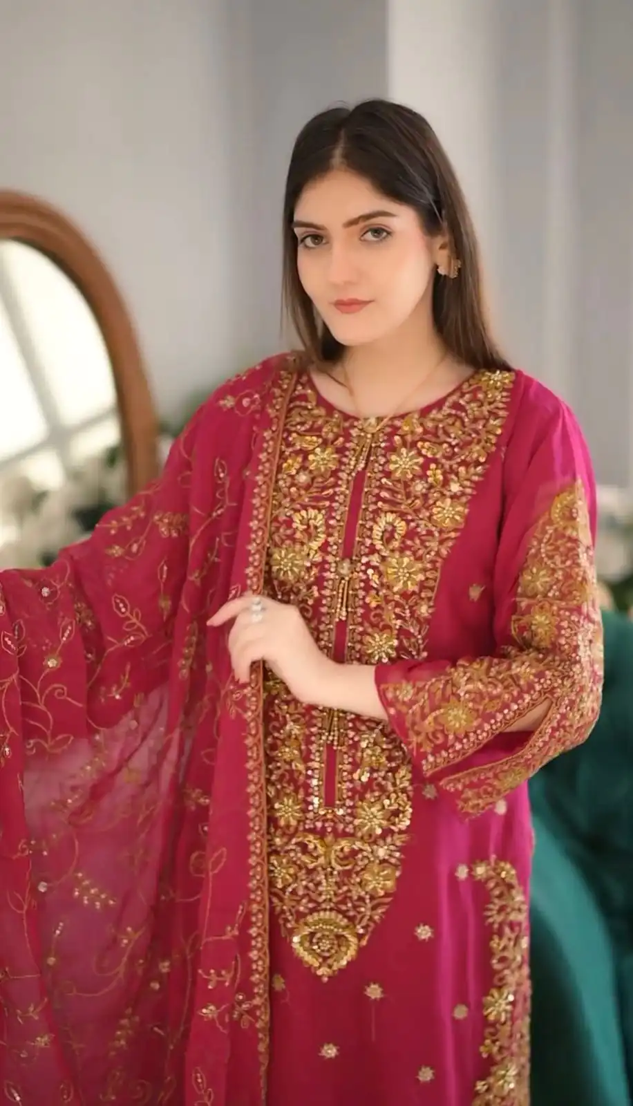 ZF 369 Pink Color Faux Georgette Embroidery Sequence Work Salwar Suit Casual, Wedding, Party, Events Etc. Expected Delivery 4-6 Working Days 2149/- | Jump Suits, Salwar suit, Casual Suits, Creative suits, Designer Suits, Palazzo Suits, Party Wear Suits, Patiala Suits, Straight Suits