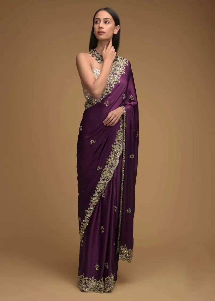 BT 1228 PurpleColor Rangoli Silk Embroidery Sequence Saree Casual, Party Wear, Traditional Wear, Wedding Wear, Expected Delivery 4-6 Working Days@1999 | Designer Sarees, Sarees, Bollywood Sarees, Creative Sarees, Ethnic Saree, Modern Digital sarees, Party Wear Sarees