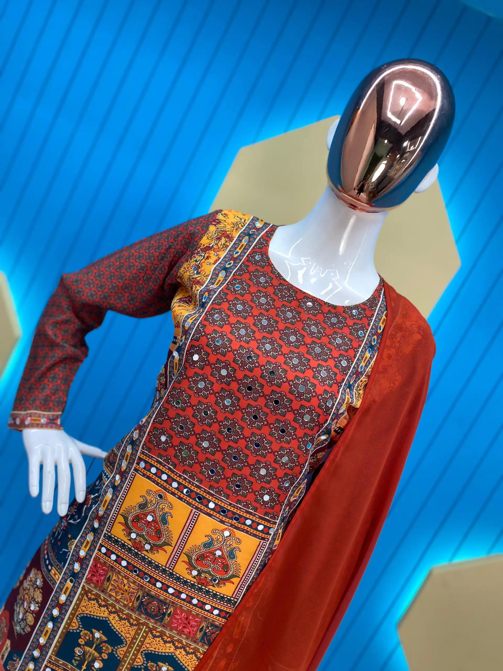  LG 1848 Red Color Maslin Printed And Real Mirror Salwar Suit Casual, Wedding, Festive, Events Expected Delivery 4-6 Working Days @1949/- | Salwar suit, Casual Suits, Creative suits, Designer Suits, Palazzo Suits, Party Wear Suits, Patiala Suits, Straight Suits