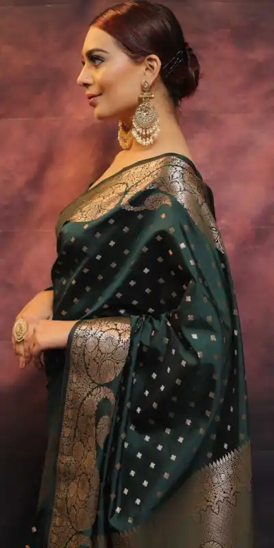 MS 443 Green Color Soft Lichi Silk Beautiful Rich Pallu All Over Saree Casual, Party Wear, Wedding, Events, Etc. Expected Delivery 4-6 Working Days 1399/- | Designer Sarees, Sarees, Bollywood Sarees, Creative Sarees, Embroidered Sarees, Ethnic Saree, Modern Digital sarees, Party Wear Sarees