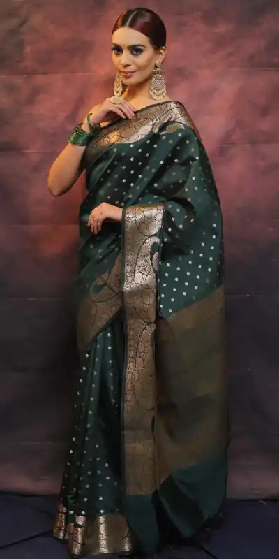 MS 443 Green Color Soft Lichi Silk Beautiful Rich Pallu All Over Saree Casual, Party Wear, Wedding, Events, Etc. Expected Delivery 4-6 Working Days 1399/- | Designer Sarees, Sarees, Bollywood Sarees, Creative Sarees, Embroidered Sarees, Ethnic Saree, Modern Digital sarees, Party Wear Sarees
