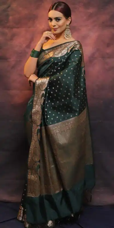 MS 443 Green Color Soft Lichi Silk Beautiful Rich Pallu All Over Saree Casual, Party Wear, Wedding, Events, Etc. Expected Delivery 4-6 Working Days 1399/- | Designer Sarees, Sarees, Bollywood Sarees, Creative Sarees, Embroidered Sarees, Ethnic Saree, Modern Digital sarees, Party Wear Sarees