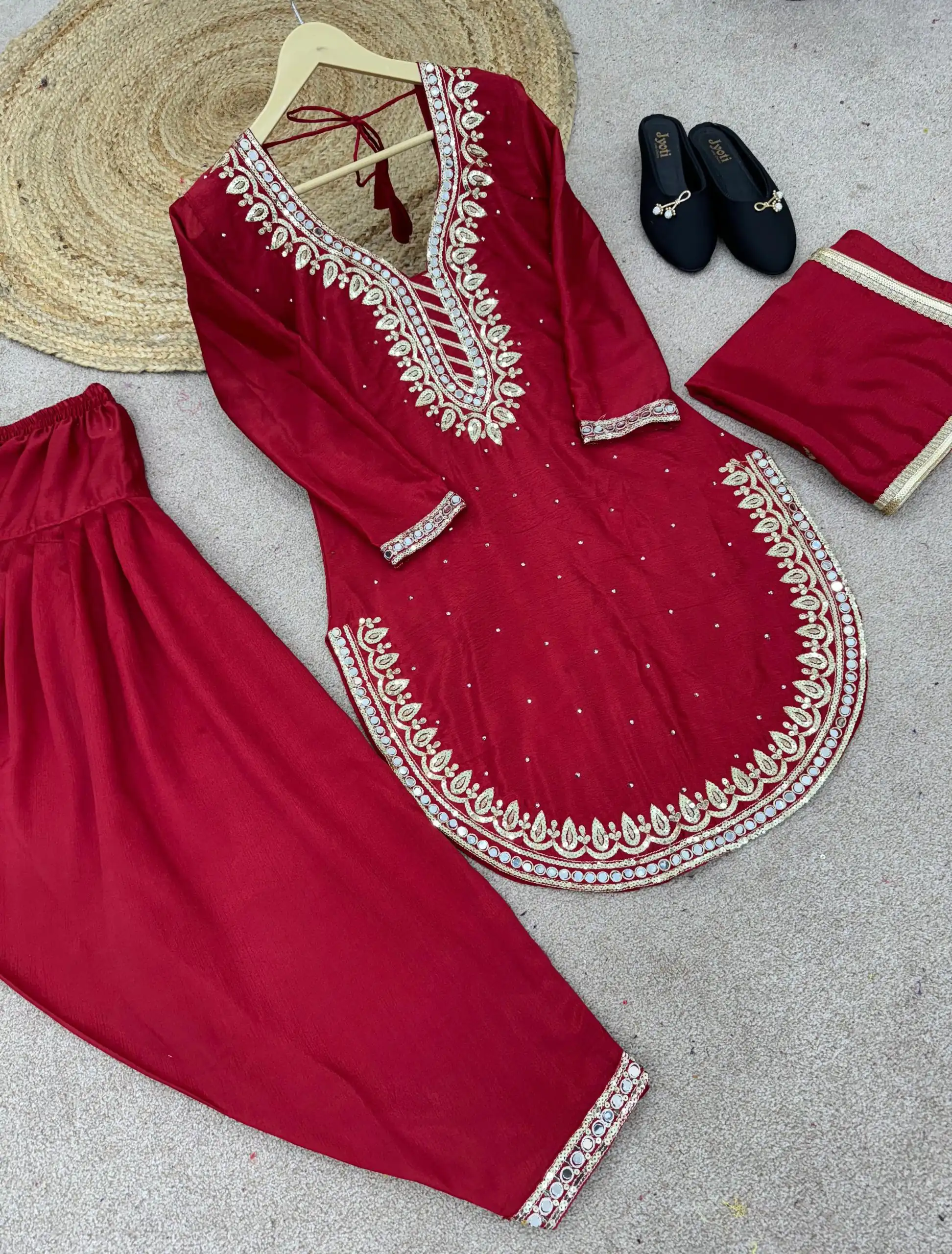 SRK 5138 Red Color Pure Chinnon Embroidery Diamond Salwar Suit Wedding, Party, Festive, Events Expected Delivery 4-6 Working Days @ 1949/- | Jump Suits, Salwar suit, Casual Suits, Creative suits, Designer Suits, Palazzo Suits, Party Wear Suits, Patiala Suits, Straight Suits