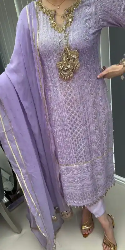 AD156 Violet Color Chinon Silk Embroidery Sequence Salwar Suit Wedding, Party, Festive, Events Expected Delivery 4-6 Working Days @ 2199/- | Salwar suit, Casual Suits, Creative suits, Designer Suits, Palazzo Suits, Party Wear Suits, Patiala Suits, Straight Suits
