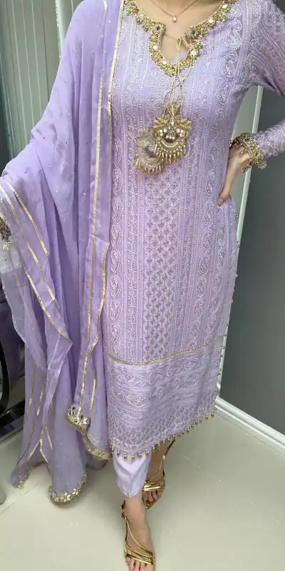 AD156 Violet Color Chinon Silk Embroidery Sequence Salwar Suit Wedding, Party, Festive, Events Expected Delivery 4-6 Working Days @ 2199/- | Salwar suit, Casual Suits, Creative suits, Designer Suits, Palazzo Suits, Party Wear Suits, Patiala Suits, Straight Suits