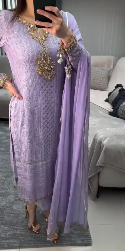 AD156 Violet Color Chinon Silk Embroidery Sequence Salwar Suit Wedding, Party, Festive, Events Expected Delivery 4-6 Working Days @ 2199/- | Salwar suit, Casual Suits, Creative suits, Designer Suits, Palazzo Suits, Party Wear Suits, Patiala Suits, Straight Suits