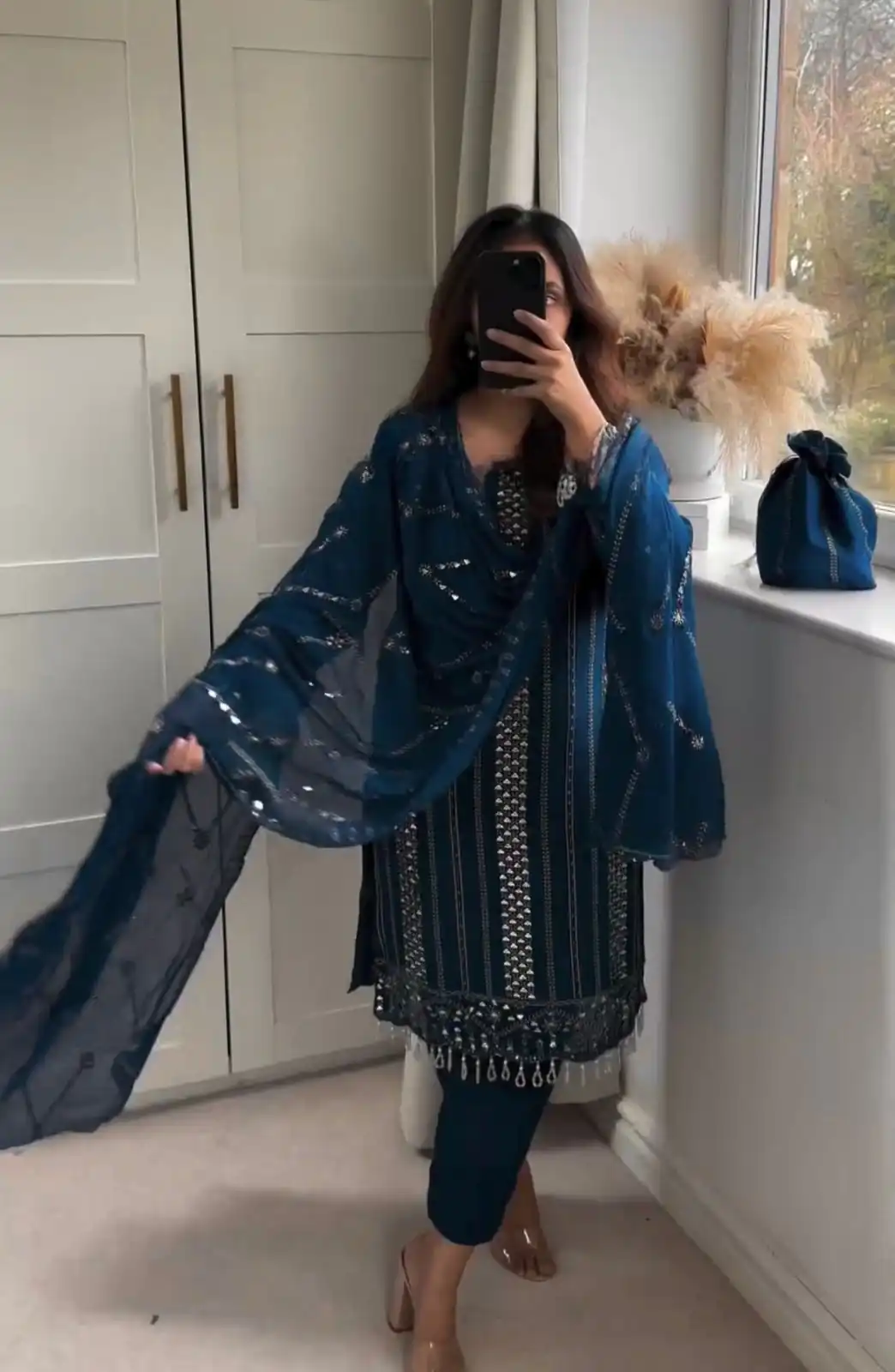 NF 1198 Blue color Faux Georgette Embroidery Salwar Suit Casual, Wedding, Party, Festive, Events . Expected Delivery  4-6 Working Days @2199 | Jump Suits, Salwar suit, Casual Suits, Creative suits, Designer Suits, Palazzo Suits, Party Wear Suits, Patiala Suits, Straight Suits