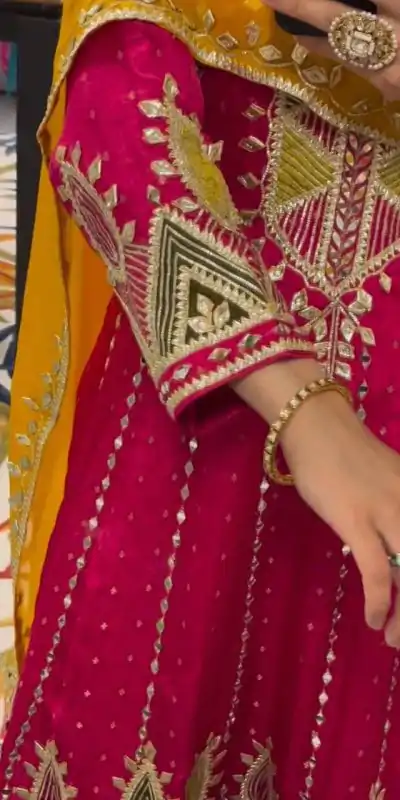  DC G50 Pink Color Roman Silk Embroidery Sequins Gown Casual, Wedding, Party, Festive, Events Etc. Expected Delivery 4-6 Working Days @2549/- | Gowns, Bollywood Gowns, Creative Gowns, Designer Gowns, Embroidered Gowns, Party Wear Gowns