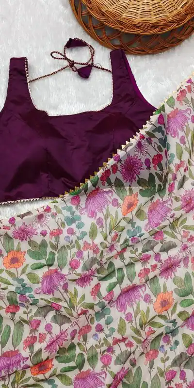  JM BigBoss3 White Color Heavy Fox Georgette Digital Printed Saree Party Wear, Events, Festivals Expected Delivery 4-6 Working Days 1569/- | Designer Sarees, Sarees, Bollywood Sarees, Creative Sarees, Embroidered Sarees, Ethnic Saree, Modern Digital sarees, Party Wear Sarees