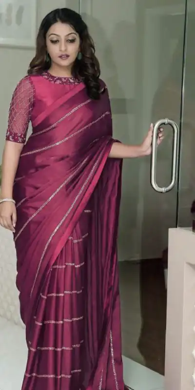 AC Purple LABEL Color Vichitra Fabric And Sequence Work Saree Casual, Wedding, Festive, Events Expected Delivery 4-6 Working Days @1849 /- | Designer Sarees, Sarees, Bollywood Sarees, Creative Sarees, Embroidered Sarees, Ethnic Saree, Modern Digital sarees, Party Wear Sarees