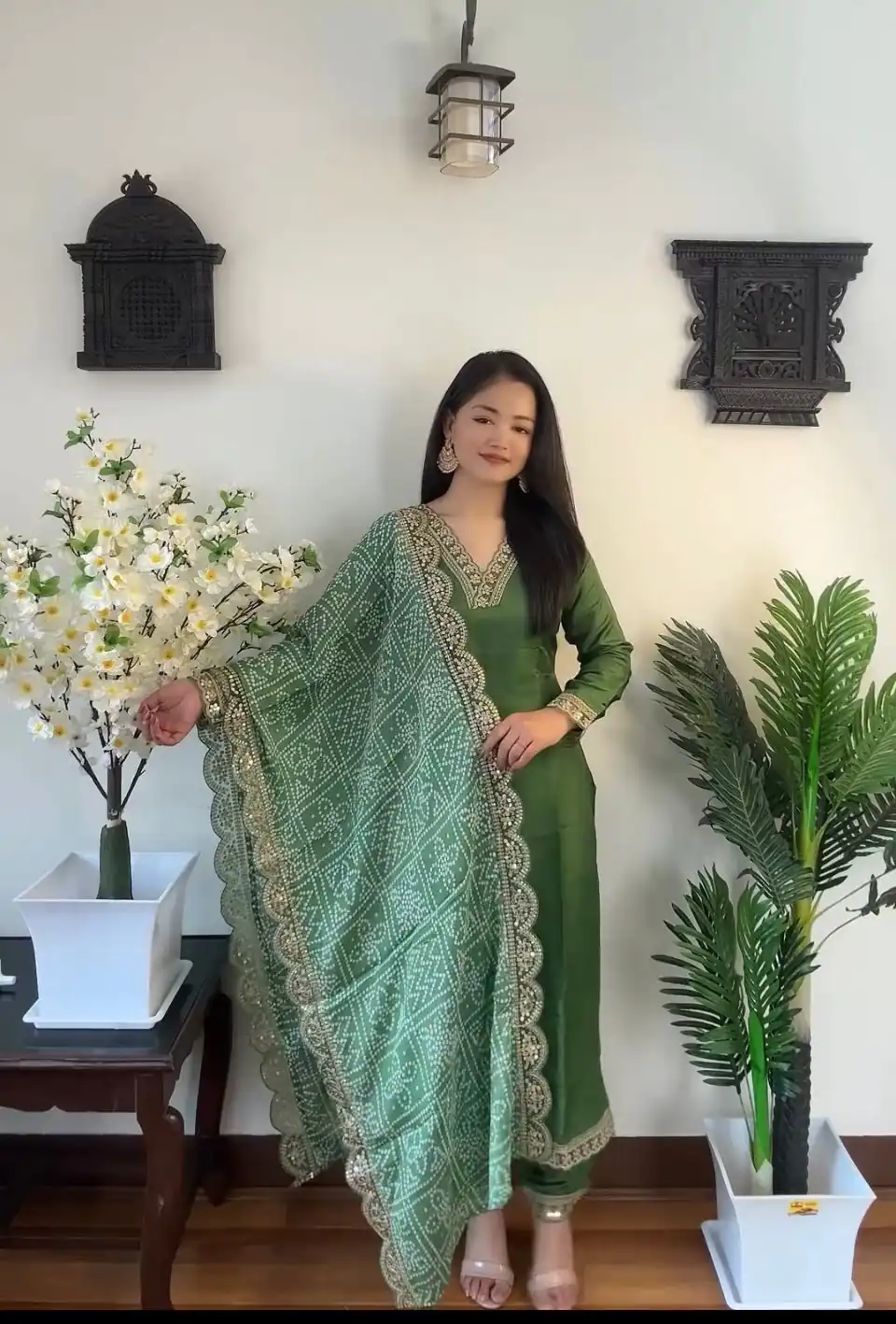 VLM 172 Green Color Rayon Embroidery Work Salwar Suit Wedding, Party, Festive, Events Etc.  Expected Delivery 4-6 Working Days @1999/-Only | Casual Suits, Salwar suit, Creative suits, Designer Suits, Palazzo Suits, Party Wear Suits, Straight Suits