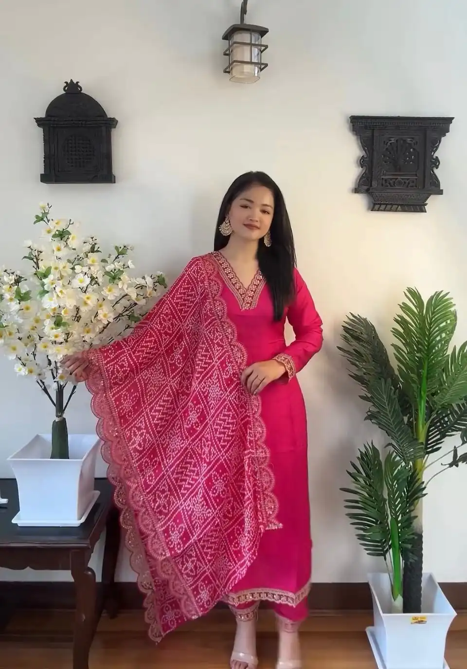 VLM 172 Pink Color Rayon Embroidery Work Salwar Suit Wedding, Party, Festive, Events Etc. Expected Delivery 4-6 Working Days @1799/-Only | Casual Suits, Salwar suit, Creative suits, Designer Suits, Palazzo Suits, Party Wear Suits, Straight Suits