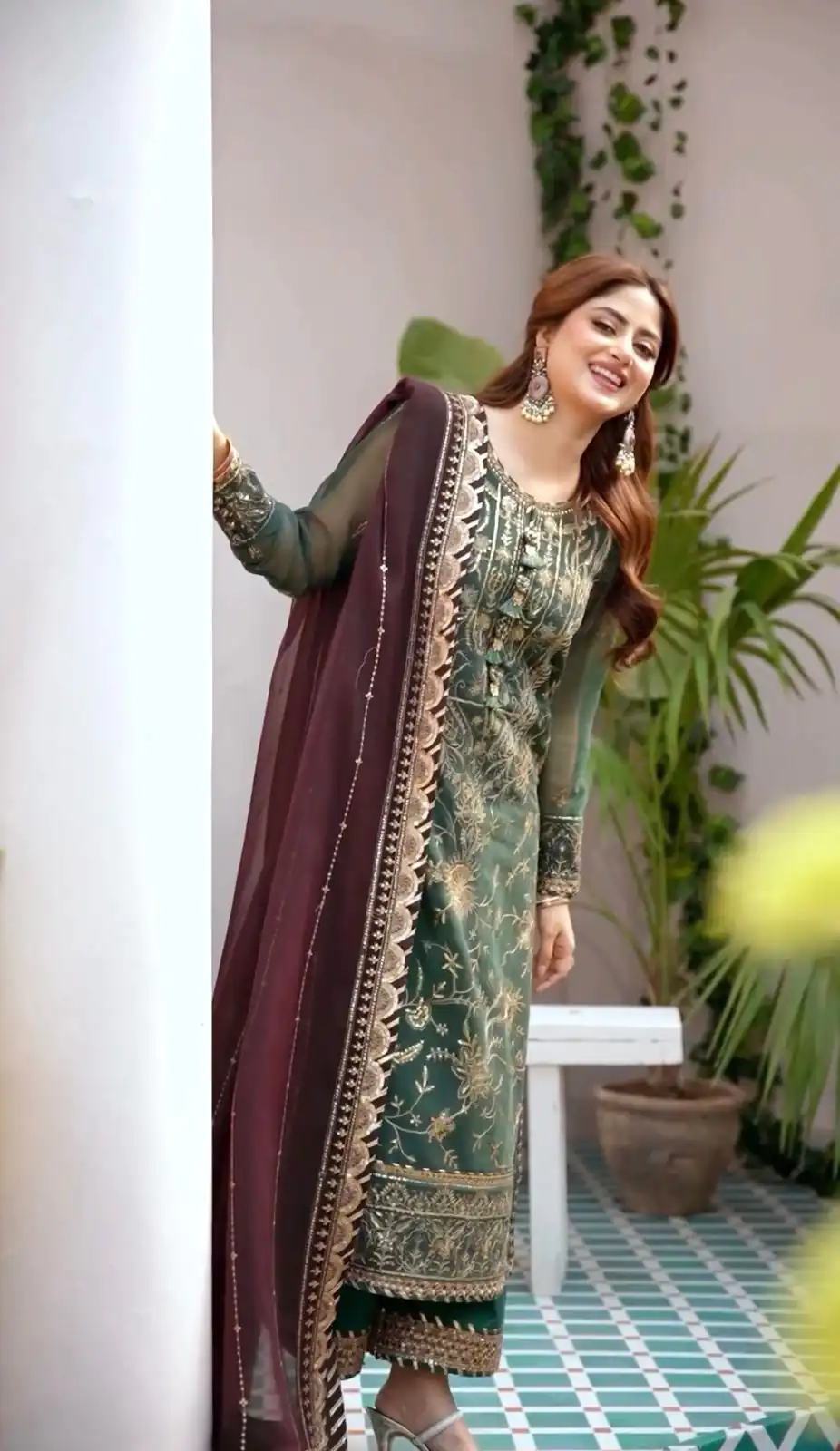NF 1208 Green color Faux Georgette Embroidery Salwar Suit Casual, Wedding, Party, Festive, Events . Expected Delivery  4-6 Working Days @2049 | Jump Suits, Salwar suit, Casual Suits, Creative suits, Designer Suits, Palazzo Suits, Party Wear Suits, Patiala Suits, Straight Suits