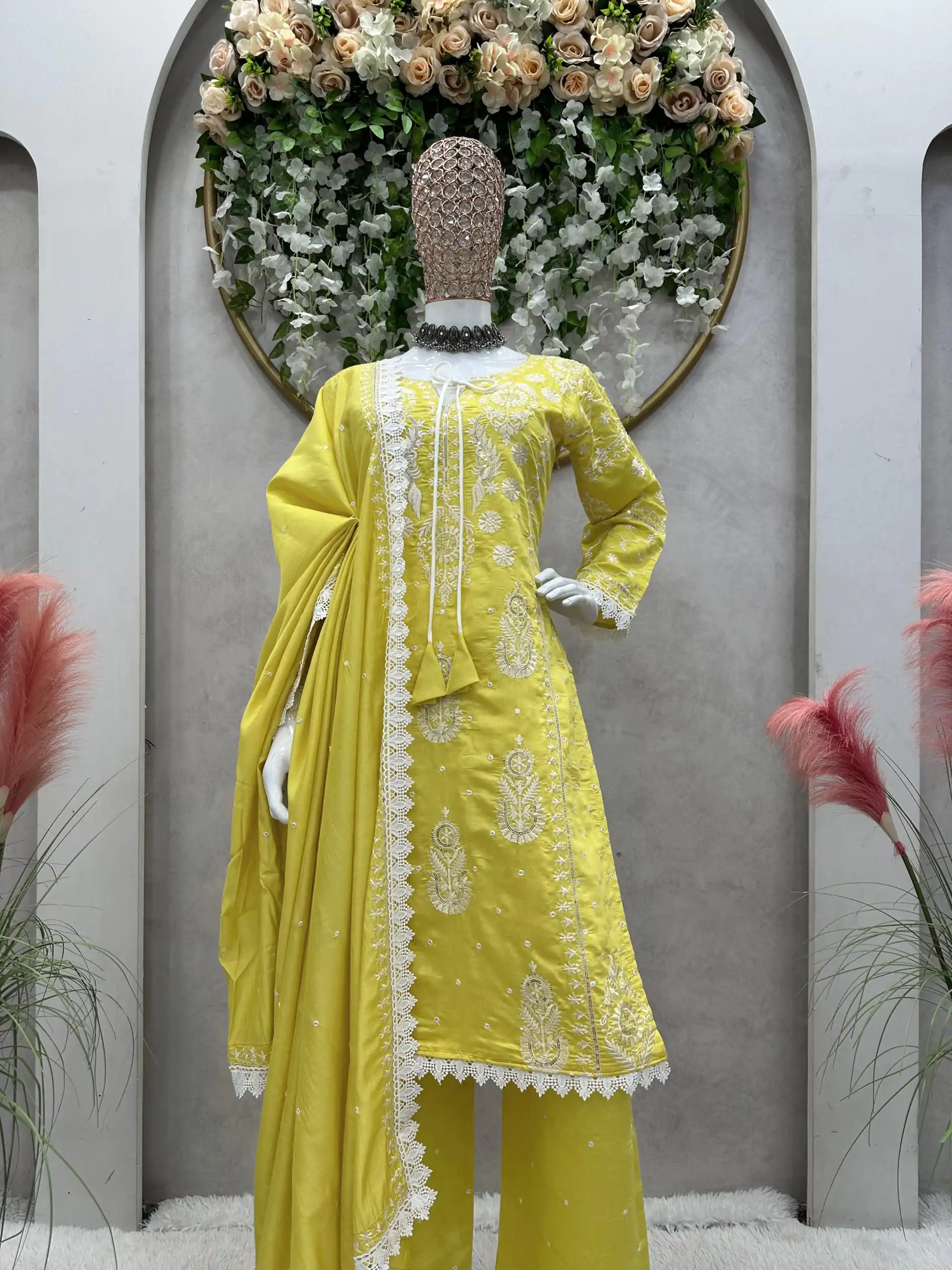 RTC 5703 Mustard Color Maslin silk Thread Work Salwar Suit Casual, Wedding, Party, Festive, Events. Expected Delivery 4-6 Working Days @2099/- | Salwar suit, Casual Suits, Creative suits, Designer Suits, Palazzo Suits, Party Wear Suits, Patiala Suits, Straight Suits