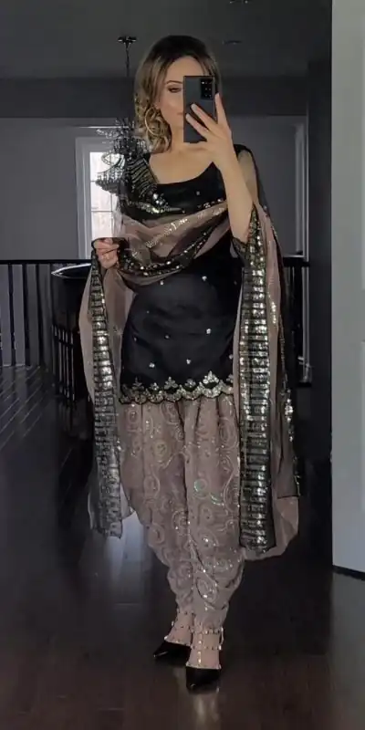 MF 372 Black Color Faux Georgette Embroidery Sequence Salwar Suit Wedding, Party, Festive, Events Etc. Expected 4-6 Working Days @2149/- | Salwar suit, Casual Suits, Creative suits, Designer Suits, Palazzo Suits, Party Wear Suits, Patiala Suits, Straight Suits