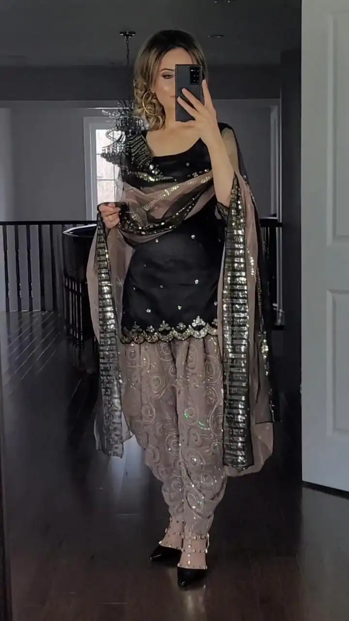 MF 372 Black Color Faux Georgette Embroidery Sequence Salwar Suit  Wedding, Party, Festive, Events Etc. Expected 4-6 Working Days @2149/- | Salwar suit, Casual Suits, Creative suits, Designer Suits, Palazzo Suits, Party Wear Suits, Patiala Suits, Straight Suits