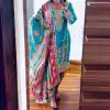SR 1619 Blue Color Heavy Chinnon Embroidery Sequence Sharara Suit Wedding, Party, Festive, Events Etc. Expected Delivery 4-6 Working Days @2449 | Salwar suit, Casual Suits, Creative suits, Designer Suits, Palazzo Suits, Party Wear Suits, Straight Suits