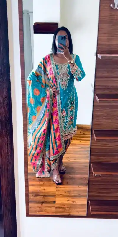 SR 1619 Blue Color Heavy Chinnon Embroidery Sequence Sharara Suit Wedding, Party, Festive, Events Etc. Expected Delivery 4-6 Working Days @2449 | Salwar suit, Casual Suits, Creative suits, Designer Suits, Palazzo Suits, Party Wear Suits, Straight Suits