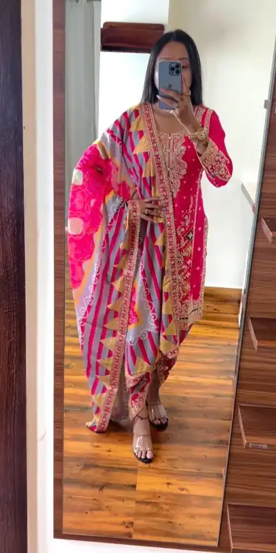 SR 1619 Pink Color Heavy Chinnon Embroidery Sequence Sharara Suit Wedding, Party, Festive, Events Etc. Expected Delivery 4-6 Working Days @2449 | Salwar suit, Casual Suits, Creative suits, Designer Suits, Palazzo Suits, Party Wear Suits, Straight Suits