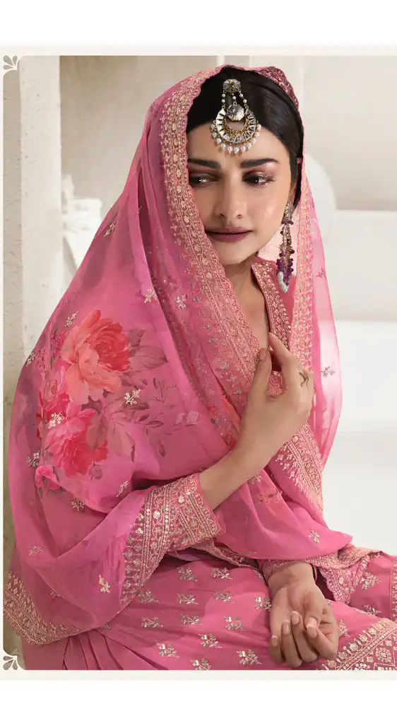 DS 67831 Pink color Viscose Chinon Embroidered Sequence Salwar Suit Casual, Wedding, Party, Festive, Events . Expected Delivery  4-6 Working Days @2849/- | Salwar suit, Casual Suits, Creative suits, Designer Suits, Palazzo Suits, Party Wear Suits, Patiala Suits, Straight Suits
